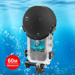 Custodia subacquea impermeabile 60m per Insta360 X5