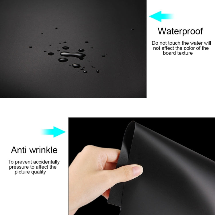 PULUZ Sfondo Fotografico Kit di Carta in PVC per Tenda da Studio, 3 Colori (Nero, Bianco, Giallo), Dimensioni: 73,5 cm x 36 cm, 3color 37.5cm