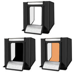PULUZ Sfondo Fotografico Kit di Carta in PVC per Tenda da Studio, 3 Colori (Nero, Bianco, Giallo), Dimensioni: 73,5 cm x 36 cm, 3color 37.5cm