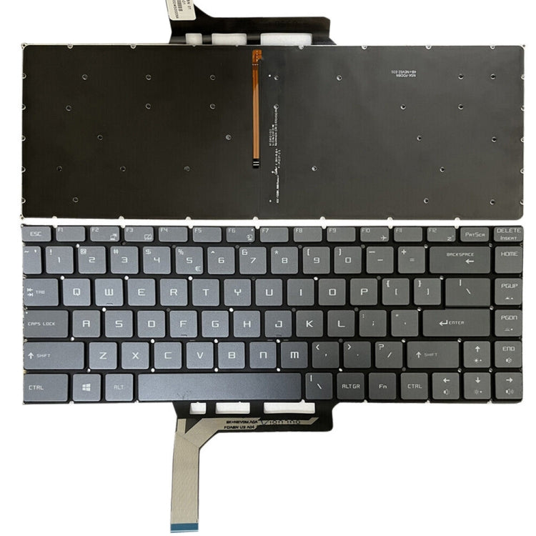 US Version Laptop Keyboard with Backlight for MSI GS65 / GS65VR / MS-16Q2 / Stealth 8SE /8SF / 8SG /Thin 8RE / Thin 8RF, For MSI GS65 / GS65VR(Silver), For MSI GS65 / GS65VR(Black), For MSI GS65 / GS65VR(Grey), For MSI GS65 / GS65VR(Red)