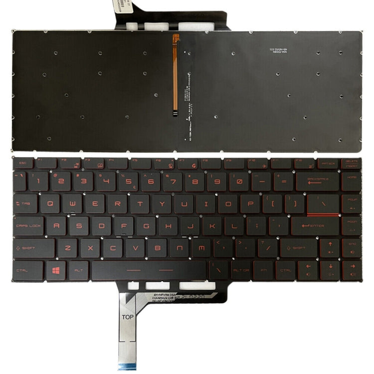 Tastiera per laptop versione USA con retroilluminazione per MSI GS65 / GS65VR / MS-16Q2 / Stealth 8SE /8SF / 8SG /Thin 8RE / Thin 8RF, For MSI GS65 / GS65VR(Silver), For MSI GS65 / GS65VR(Black), For MSI GS65 / GS65VR(Grey), For MSI GS65 / GS65VR(Red)