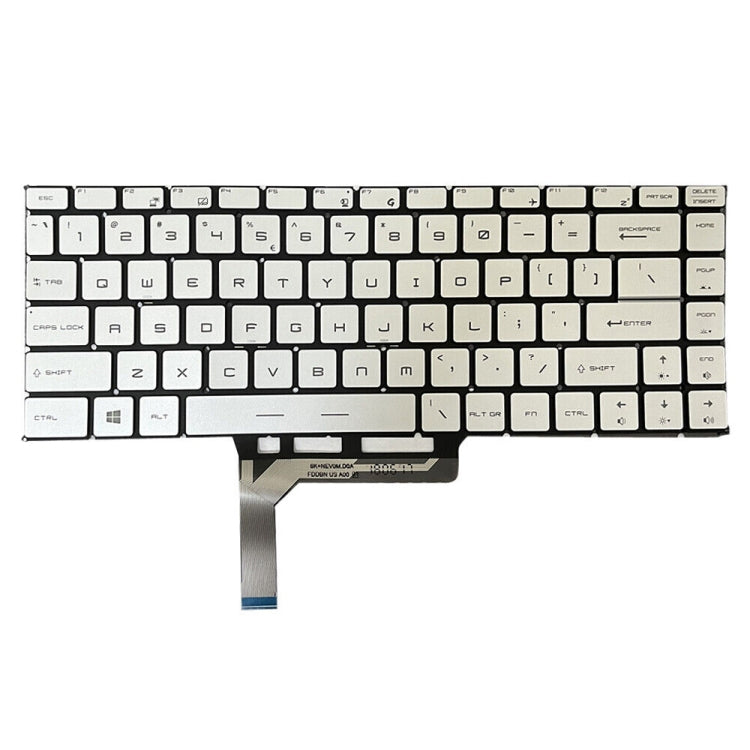 US Version Laptop Keyboard with Backlight for MSI GS65 / GS65VR / MS-16Q2 / Stealth 8SE /8SF / 8SG /Thin 8RE / Thin 8RF, For MSI GS65 / GS65VR(Silver), For MSI GS65 / GS65VR(Black), For MSI GS65 / GS65VR(Grey), For MSI GS65 / GS65VR(Red)