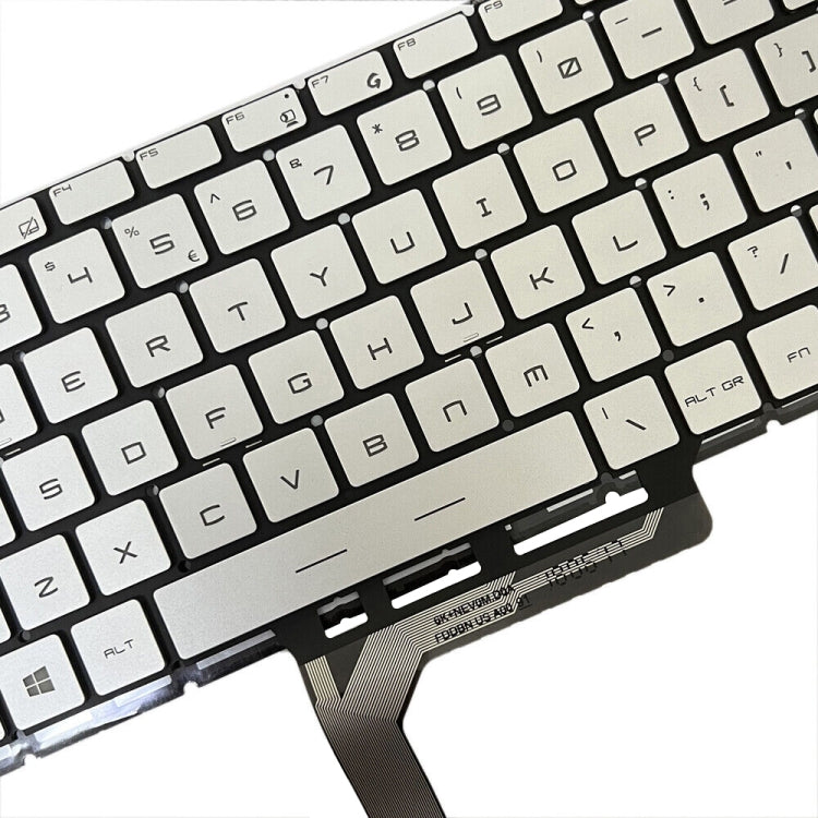 US Version Laptop Keyboard with Backlight for MSI GS65 / GS65VR / MS-16Q2 / Stealth 8SE /8SF / 8SG /Thin 8RE / Thin 8RF, For MSI GS65 / GS65VR(Silver), For MSI GS65 / GS65VR(Black), For MSI GS65 / GS65VR(Grey), For MSI GS65 / GS65VR(Red)