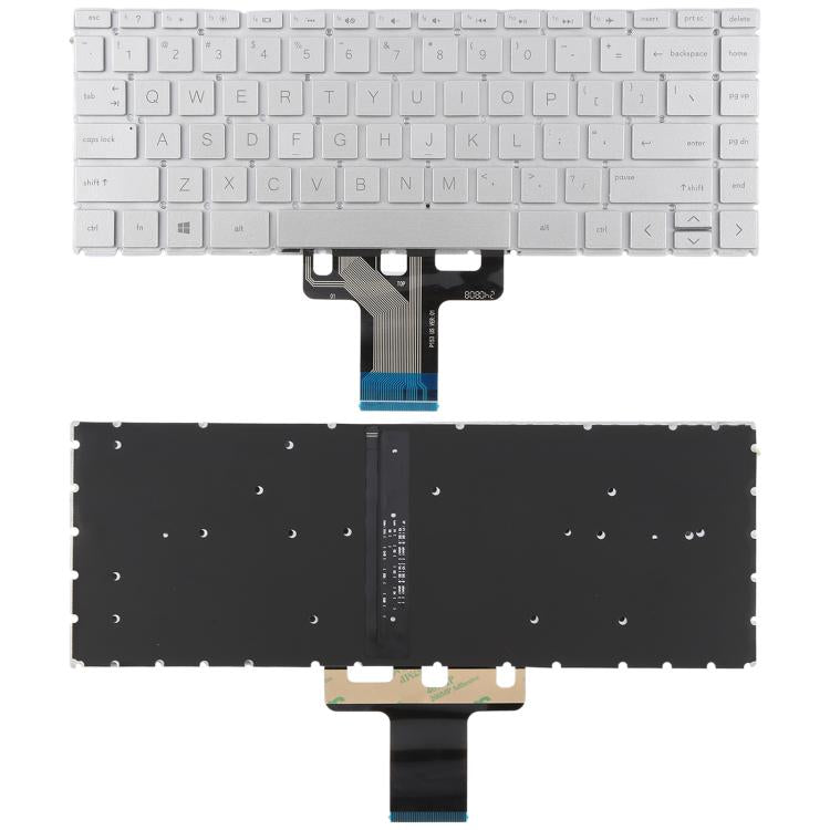 Tastiera con retroilluminazione per HP Pavilion X360 14S-DK 14S-DP 14S-DQ 14S-CR 14s-CF 14-CE 14-CF 14S-DF/DK 14-CK 14-CD 14-CM 14S-DR 14S-fr, versione USA., For HP Pavilion X360 14S-DK(Black), For HP Pavilion X360 14S-DK(Silver)
