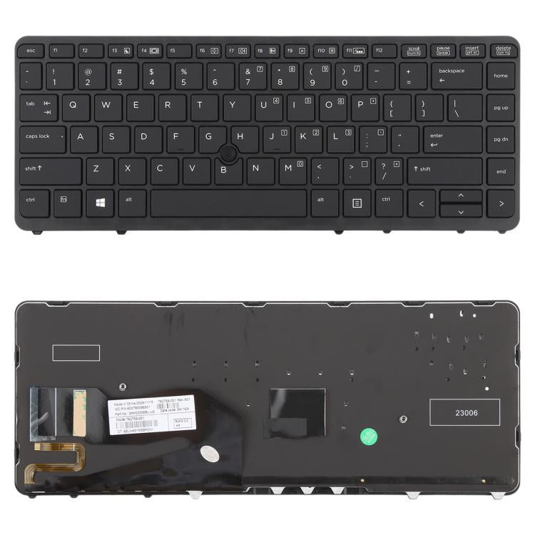 Tastiera con retroilluminazione e puntatore per HP EliteBook 840 G1 versione USA., For HP EliteBook 840 G1