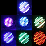 con display LED, modalità Master/Slave/DMX512/esecuzione automatica/controllo audio, spina USA/UE