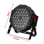 Luce PAR LED DMX512 RGB da 36 W 36 LED con telecomando, strobo + controllo audio + semovente, CA 100-240 V, RGB with Remote Control
