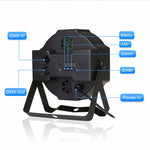 Luce PAR LED DMX512 RGB da 36 W 36 LED con telecomando, strobo + controllo audio + semovente, CA 100-240 V, RGB with Remote Control