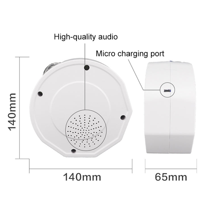 Luce notturna per proiezione di cielo stellato con musica Bluetooth 3 in 1 con telecomando
