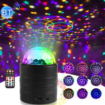 Luce da palco USB Bluetooth Crystal Magic Ball con telecomando