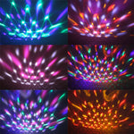 Luce da palco USB Bluetooth Crystal Magic Ball con telecomando