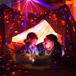 Luce da palco Bluetooth Crystal Magic Ball con telecomando, presa americana (bianca)