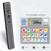 PR-20 Presentatore wireless PowerPoint PPT Clicker Presentazione Penna telecomandata Puntatore laser Flip Pen con funzione Air Mouse, Laser Pointer Flip Pen