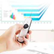 ASiNG A800 Ricarica USB Presentatore wireless da 2,4 GHz Rappresentazione clicker PowerPoint Puntatore del telecomando, Distanza di controllo: 100 m, Distance: 100m(Black), Distance: 100m(White)