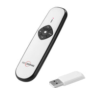 ASiNG A800 Ricarica USB Presentatore wireless da 2,4 GHz Rappresentazione clicker PowerPoint Puntatore del telecomando, Distanza di controllo: 100 m, Distance: 100m(Black), Distance: 100m(White)
