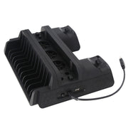 DOBE TP4-882 Ventola di raffreddamento per console di gioco 3 in 1 + Slot di archiviazione per giochi + Dock di ricarica per controller di gioco per Sony PS4 / PS4 Pro / PS4 Slim, For PS4 / PS4 Pro / PS4 Slim