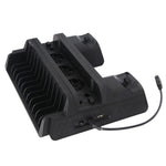 Ventola raffreddamento PS4 con dock ricarica controller