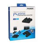 Ventola raffreddamento PS4 con dock ricarica controller