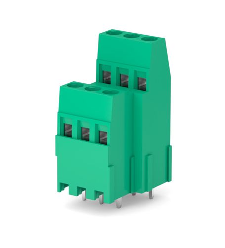 Connettore SAURO PSM030M2 - 3 vie P.10mm