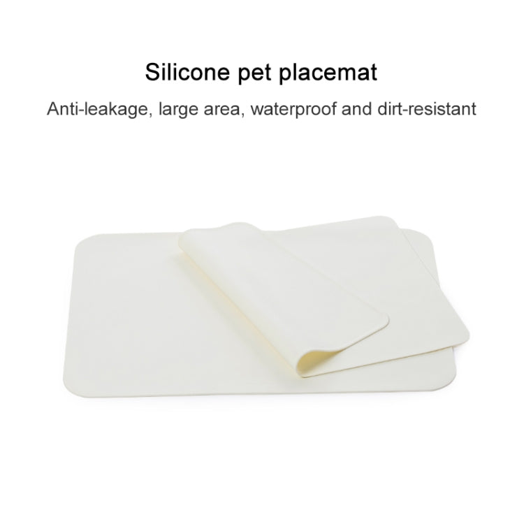 Tovaglietta antigoccia in silicone originale Xiaomi Youpin Jordan & Judy Pet, dimensioni: 530x380x2,5 mm (Beige), 530x380x2.5mm