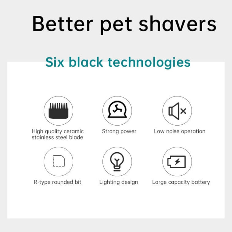 Tagliacapelli elettrico professionale per barbiere per animali domestici VGR V-208, V-208 (Blue), V-208 (Red)