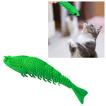 Catnip Fish Bite Teeth Stick Divertente giocattolo per gatti Spazzolino da denti per animali domestici, Catnip Fish