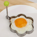 Gadget da cucina per frittata da 10 pezzi, Round, Heart shaped, Plum flower