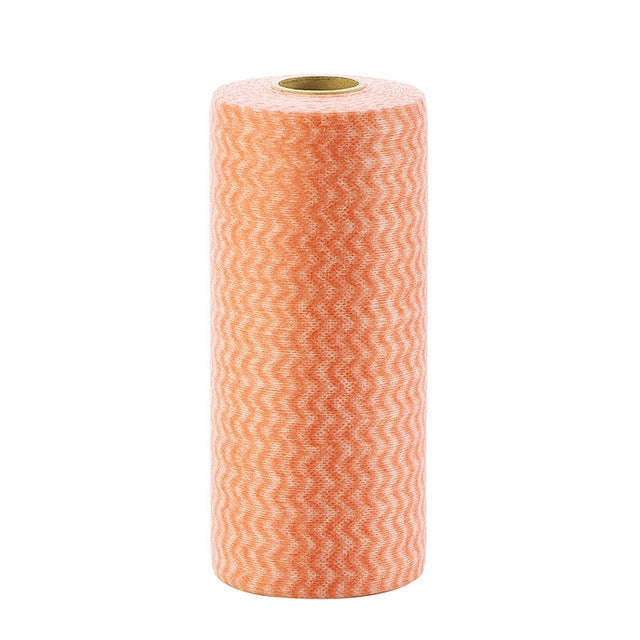 50 fogli di strofinacci monouso in tessuto non tessuto, Orange, Blue, Red, Green