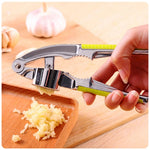Multi-funzione In Acciaio Inox Spremi Aglio Aglio Spremiagrumi Strumento Frantoio Aglio Zenzero Grattugia Schiaccianoci Utensile Da Cucina, Stainless Steel 2