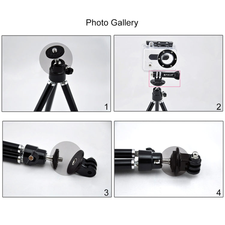 Adattatore per treppiede per fotocamera PULUZ per fotocamere PULUZ Action Sports Jaws Flex Clamp Mount per GoPro Hero11 Nero / HERO10 Nero /9 Nero /8 Nero /7 /6 /5 /5 Sessione /4 Sessione /4 /3+ /3 /2 /1, DJI Osmo Action e altre action cam             ...