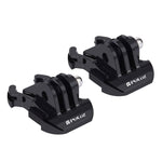 2 pezzi PULUZ fibbia a sgancio rapido per superficie orizzontale per GoPro Hero11 nero / HERO10 nero /9 nero /8 nero /7 /6 /5 /5 sessione /4 sessione /4 /3+ /3 /2 /1, DJI Osmo Action e altroTelecamere d'azione, Quick Release Buckle (2 PCS)