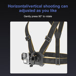 Cintura toracica magnetica con sgancio rapido per action cam