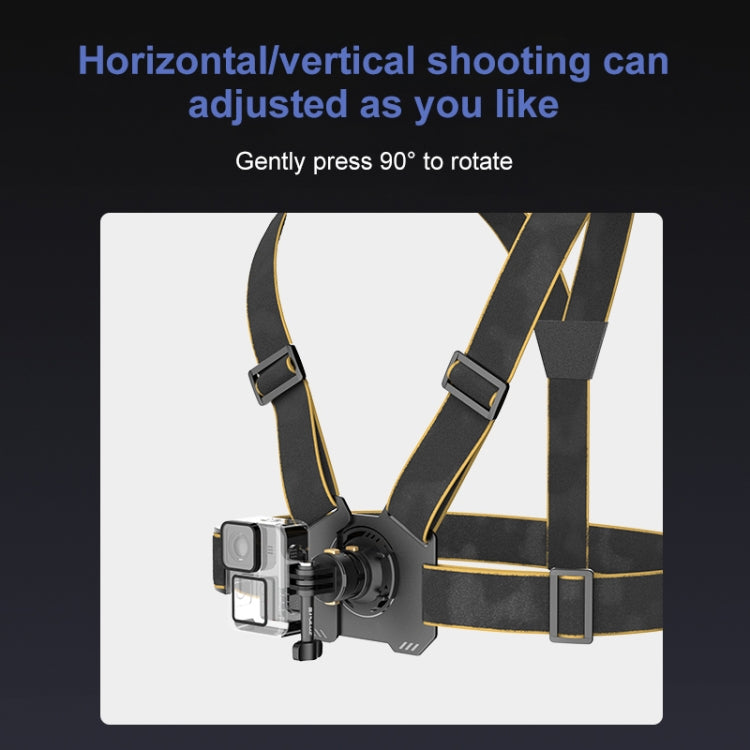 Cintura toracica magnetica con sgancio rapido per action cam
