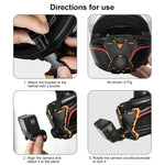 Supporto magnetico cinturino sottogola casco compatibile DJI