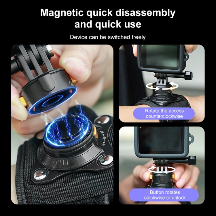 Cintura da polso magnetica per action camera compatibile GoPro e