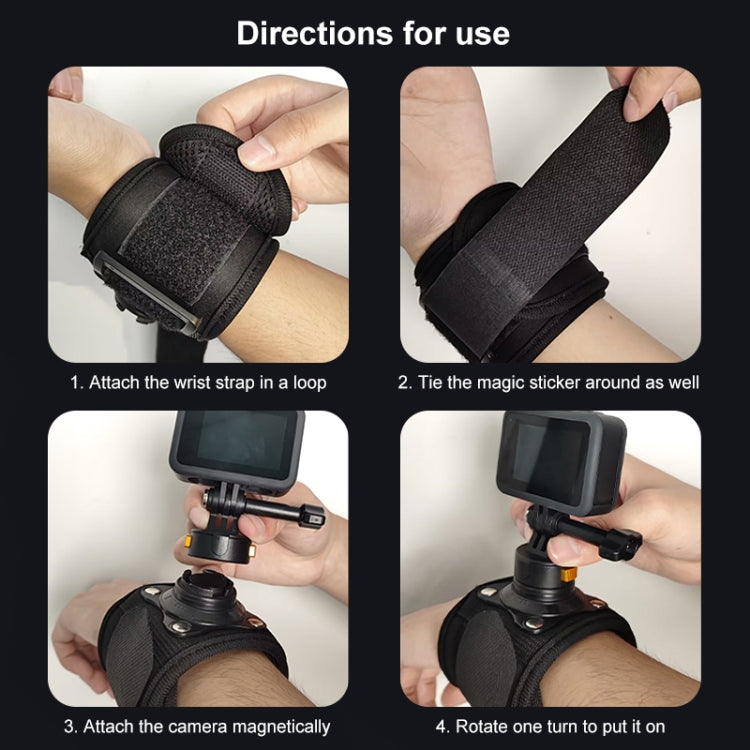 Cintura da polso magnetica per action camera compatibile GoPro e