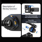 Clip tracolla a sgancio rapido magnetica per zaino compatibile Go