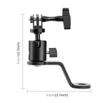 Supporto in lega di alluminio per action camera da moto