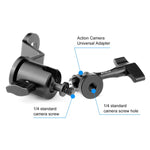 Supporto in lega di alluminio per action camera da moto