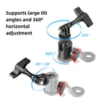 Supporto in lega di alluminio per action camera da moto