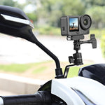 Supporto in lega di alluminio per action camera da moto