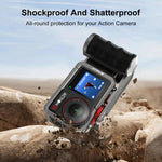 Adattatore di espansione per gabbia per fotocamera in metallo PULUZ con impugnatura per DJI Osmo Action 5 Pro / 4 / 3, For DJI Osmo Action 5 Pro / 4 / 3