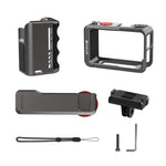 Adattatore di espansione per gabbia per fotocamera in metallo PULUZ con impugnatura per DJI Osmo Action 5 Pro / 4 / 3, For DJI Osmo Action 5 Pro / 4 / 3
