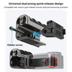 Adattatore di espansione per gabbia per fotocamera in metallo PULUZ con impugnatura per DJI Osmo Action 5 Pro / 4 / 3, For DJI Osmo Action 5 Pro / 4 / 3