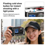 Adattatore di espansione per gabbia per fotocamera in metallo PULUZ con impugnatura per DJI Osmo Action 5 Pro / 4 / 3, For DJI Osmo Action 5 Pro / 4 / 3