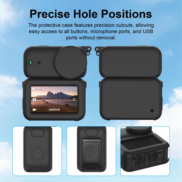 Cover protettiva in silicone 3 in 1 per modulo di trasmissione, obiettivo e corpo del DJI Osmo Nano., For DJI Osmo Nano