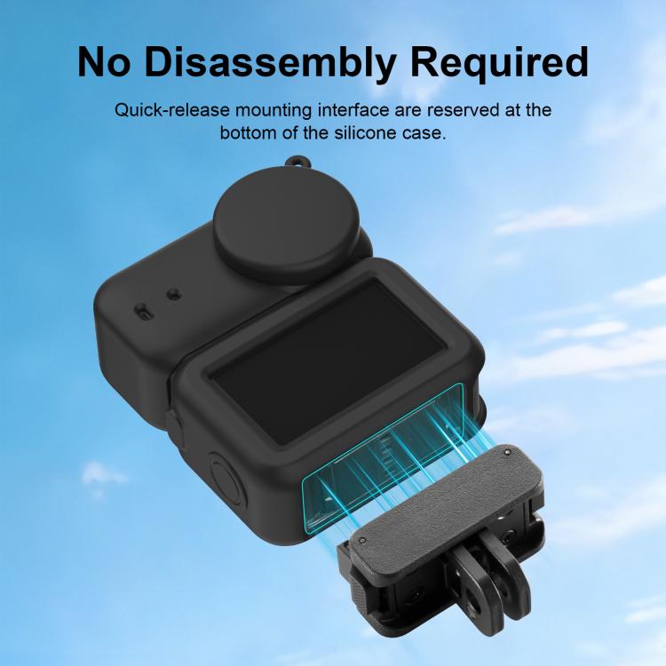 Cover protettiva in silicone 3 in 1 per modulo di trasmissione, obiettivo e corpo del DJI Osmo Nano., For DJI Osmo Nano