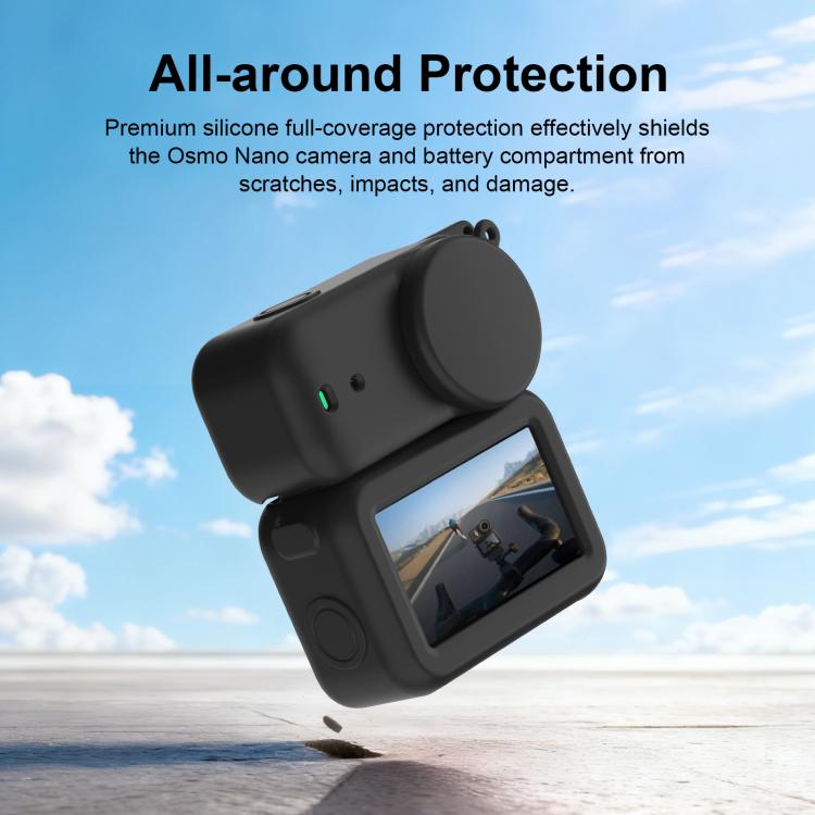 Cover protettiva in silicone 3 in 1 per modulo di trasmissione, obiettivo e corpo del DJI Osmo Nano., For DJI Osmo Nano