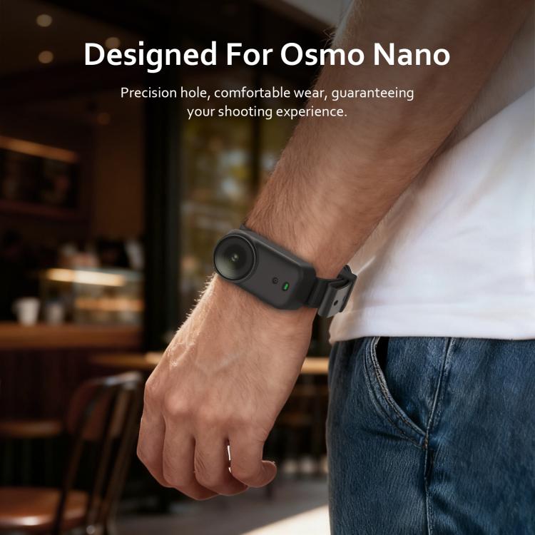 Copertura in silicone per cinturino da polso estensibile per corpo DJI Osmo Nano e supporto per collare per animali domestici., For DJI Osmo Nano Body