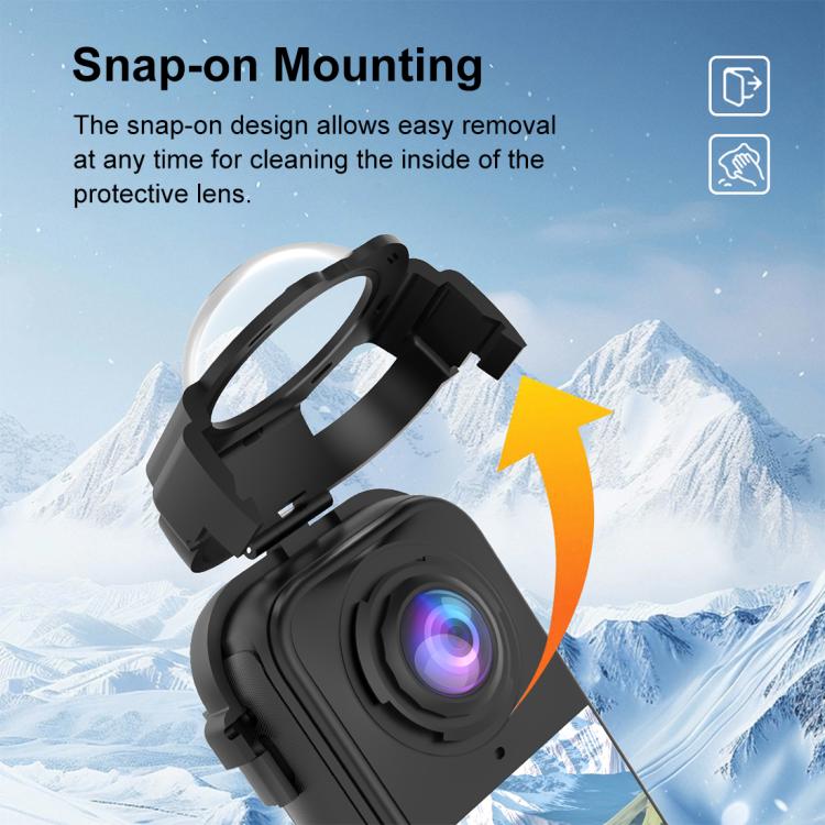 Pellicola protettiva in vetro temperato a scatto per lente Insta360 X4 Air PULUZ, For Insta360 X4 Air